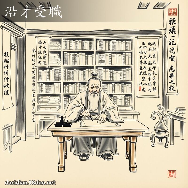 沿才受职 配图