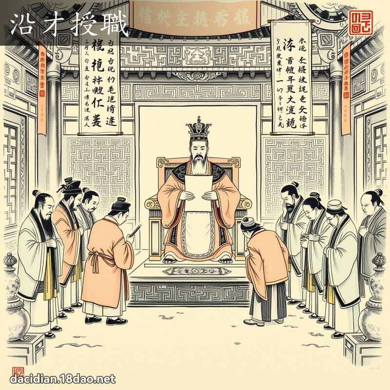 沿才授职 配图
