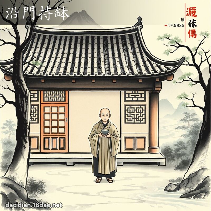 沿门持钵 配图