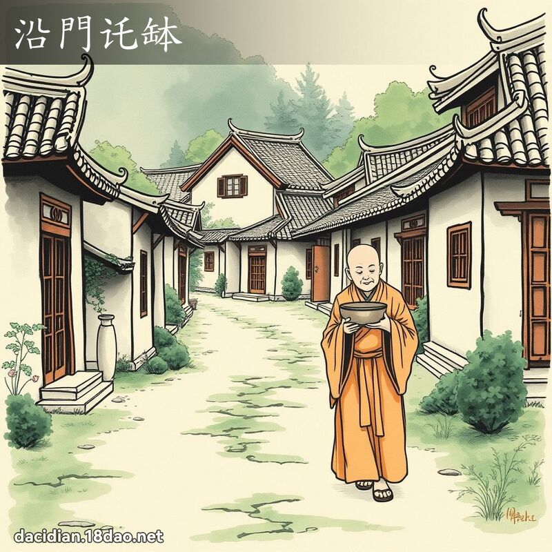 沿门讬钵 配图