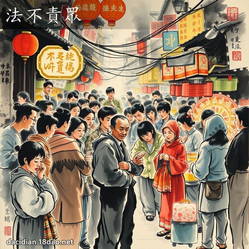 法不责眾 配图