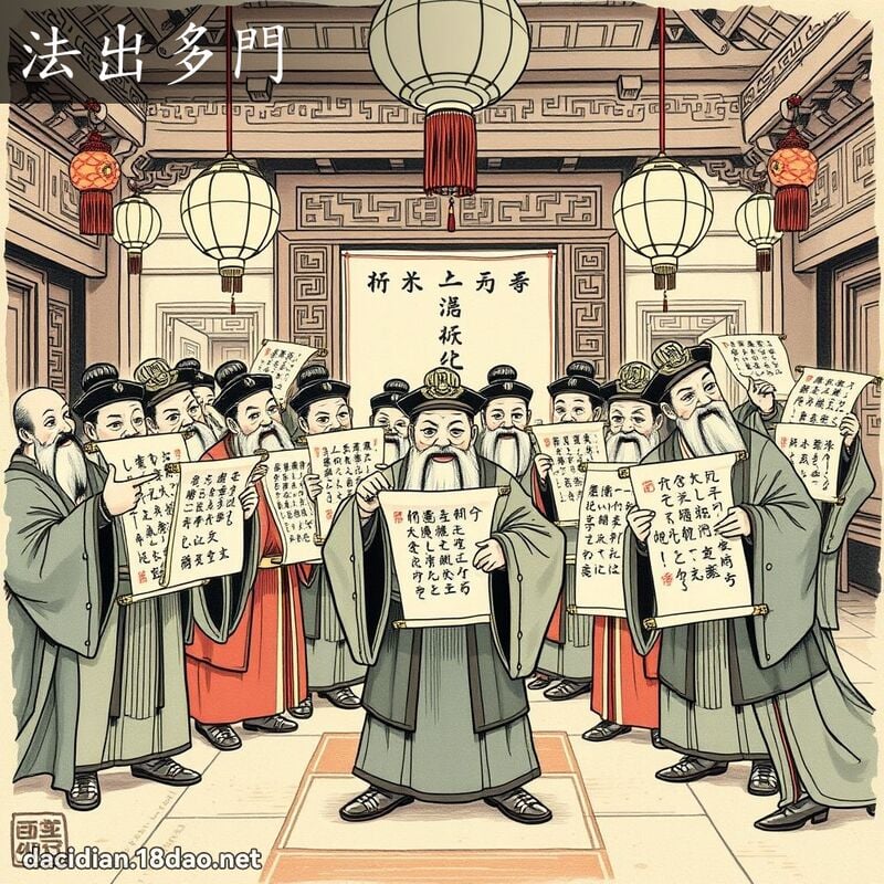 法出多门 配图