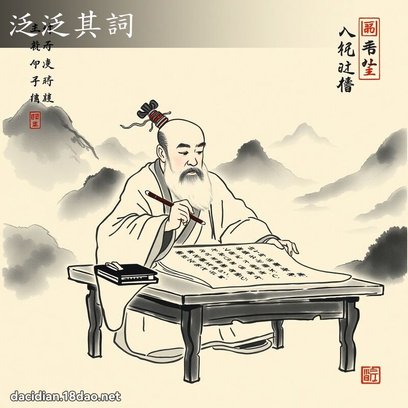泛泛其词 配图