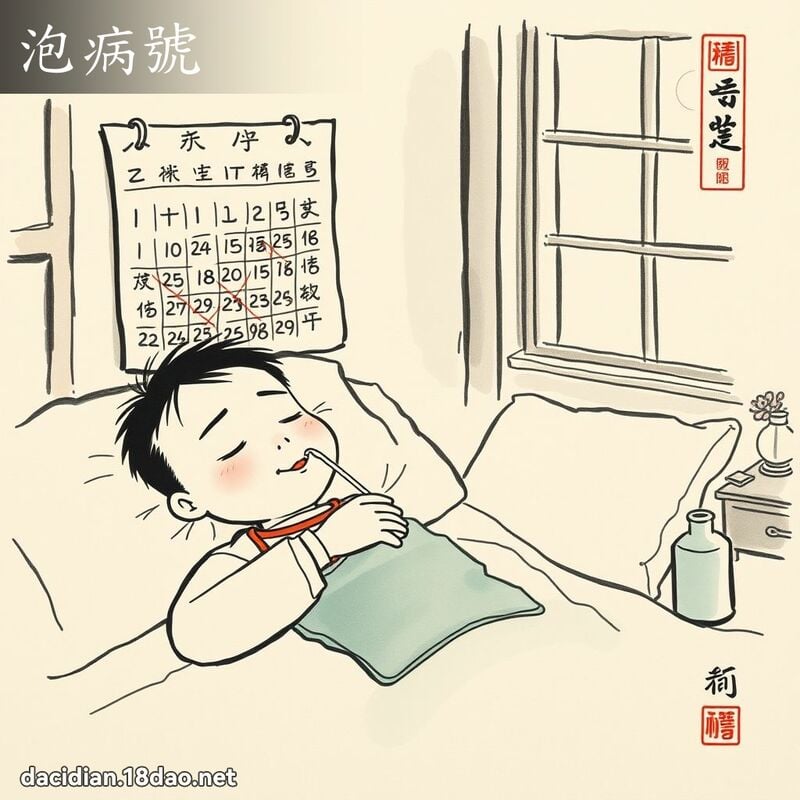 泡病号 配图