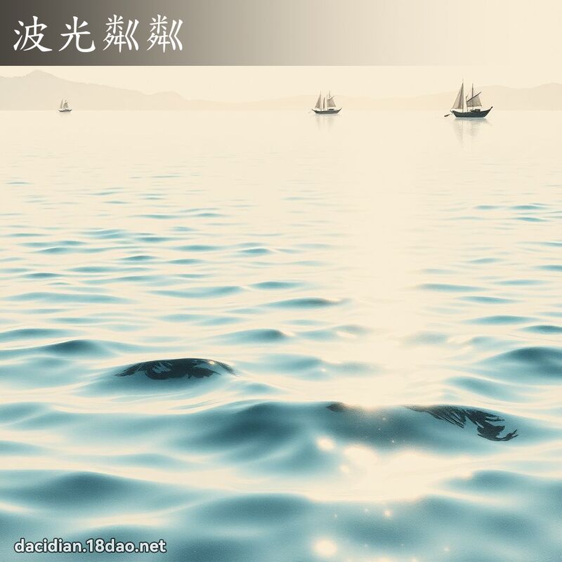 波光粼粼 配图