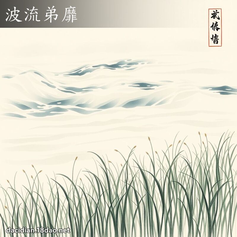 波流弟靡 配图