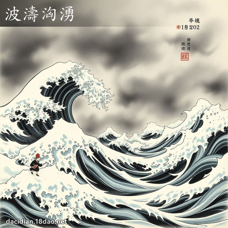 波涛汹涌 配图