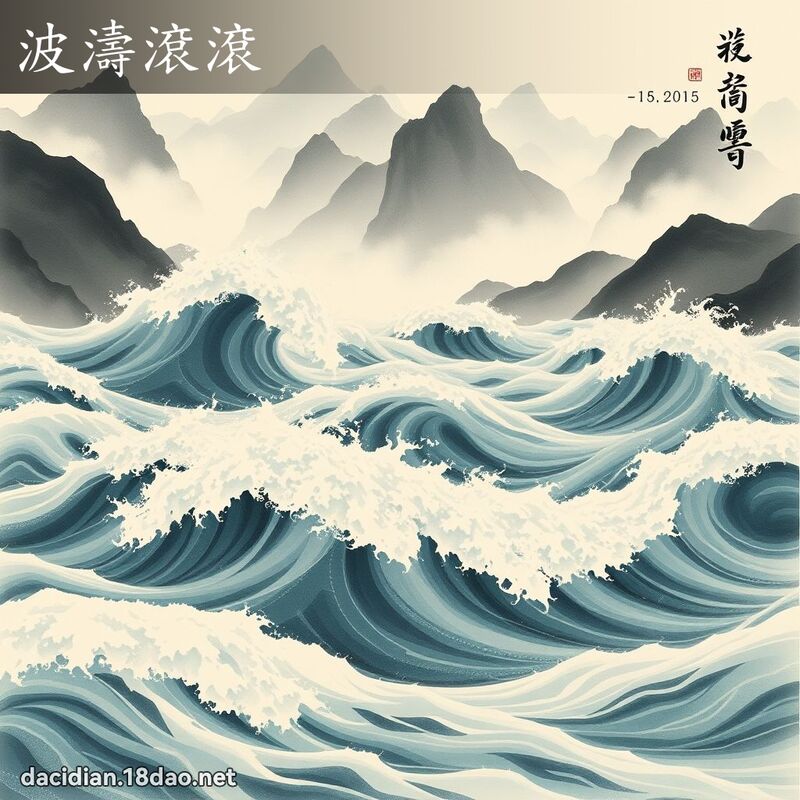 波涛滚滚 配图