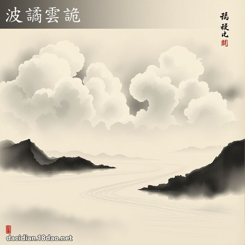 波譎云诡 配图