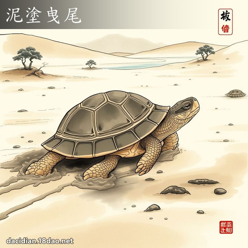 泥涂曳尾 配图