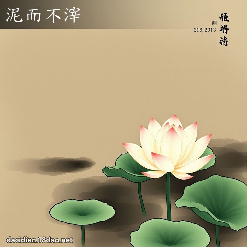 泥而不滓 配图