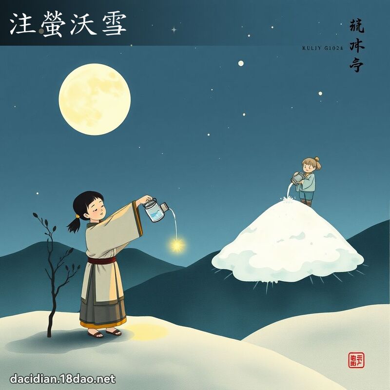 注萤沃雪 配图