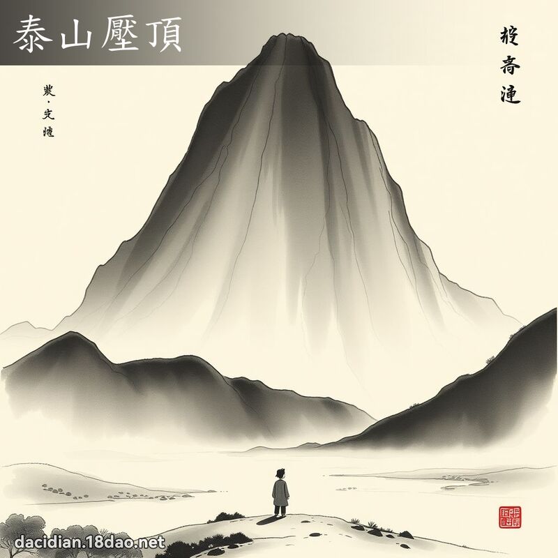 泰山压顶 配图