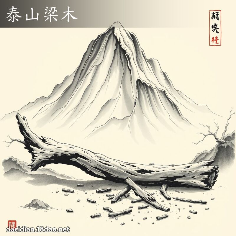 泰山梁木 配图