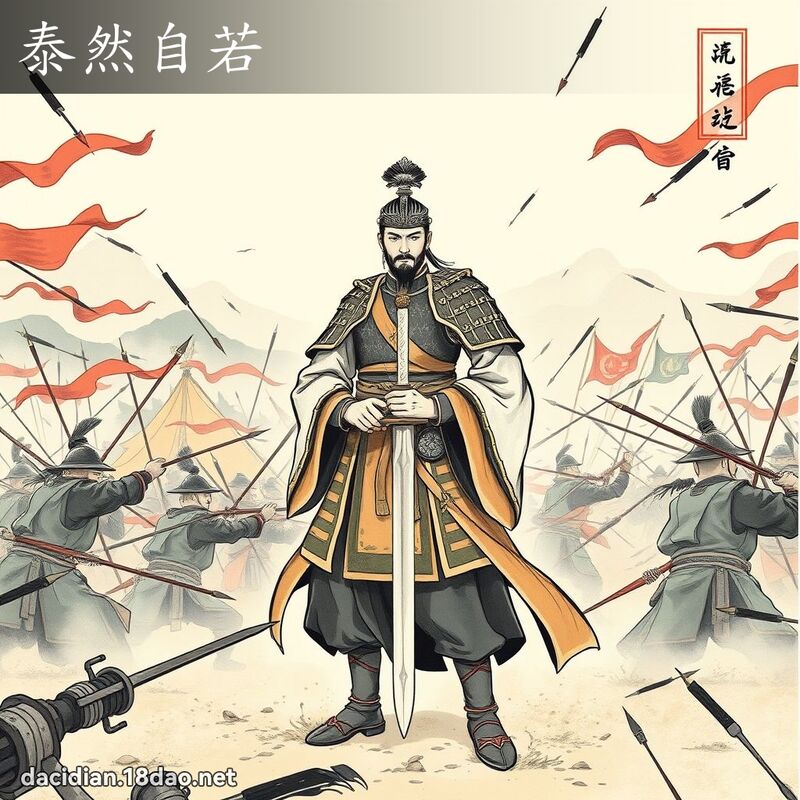 泰然自若 配图