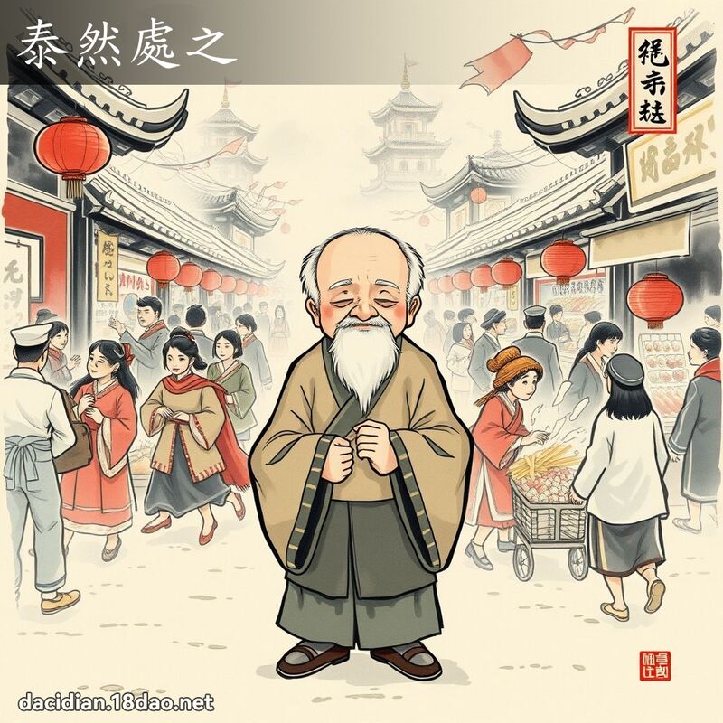 泰然处之 配图