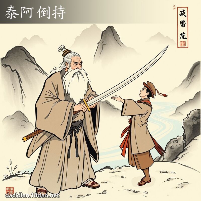 泰阿倒持 配图