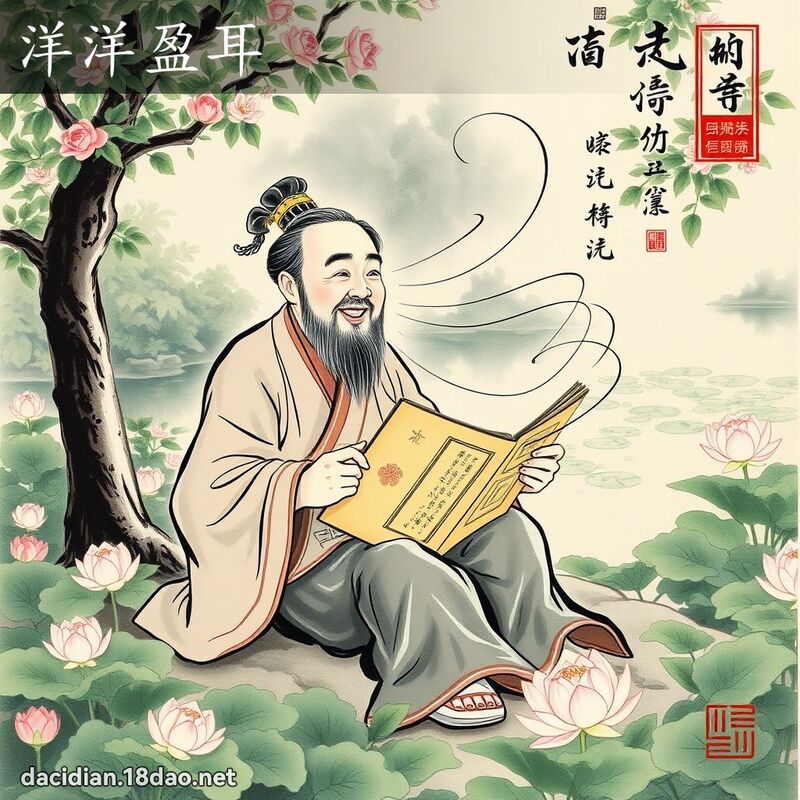 洋洋盈耳 配图