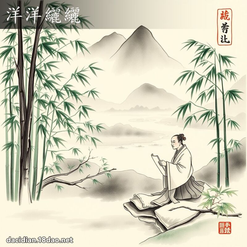 洋洋纚纚 配图