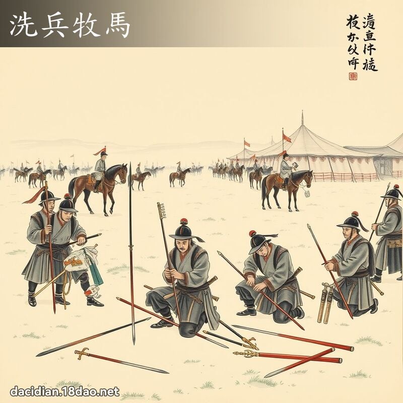 洗兵牧马 配图