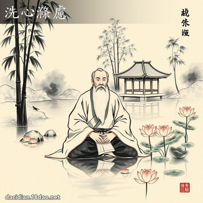 洗心涤虑 配图