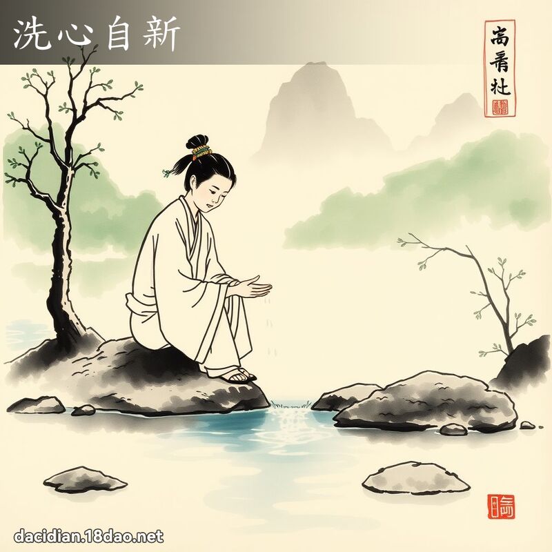 洗心自新 配图