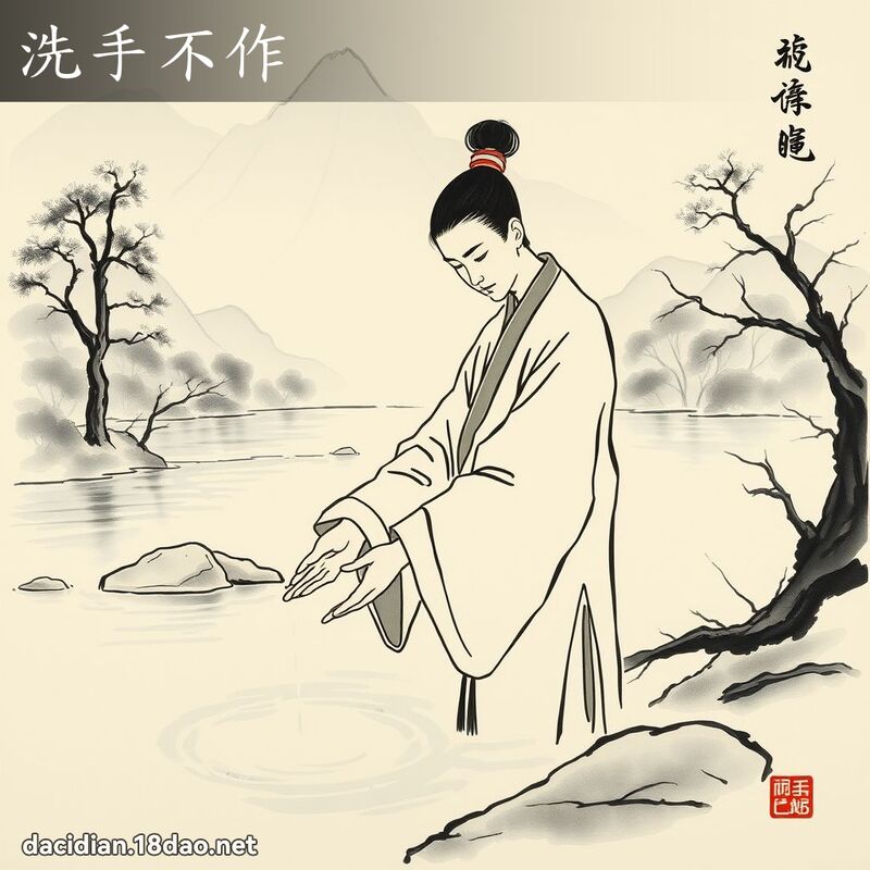 洗手不作 配图