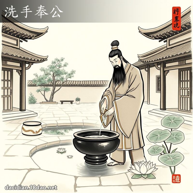 洗手奉公 配图