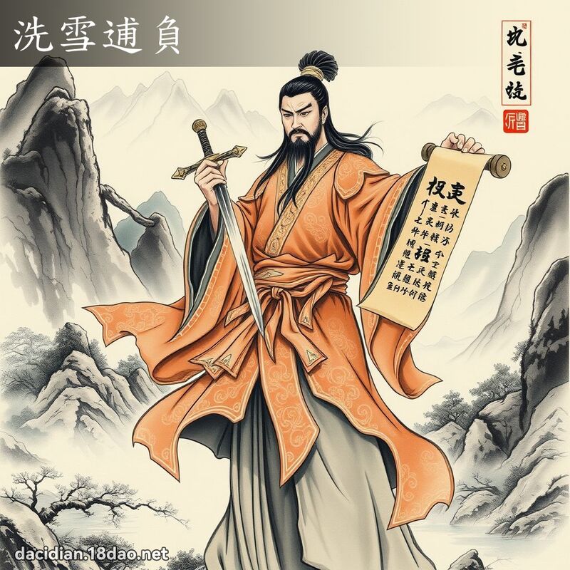 洗雪逋负 配图
