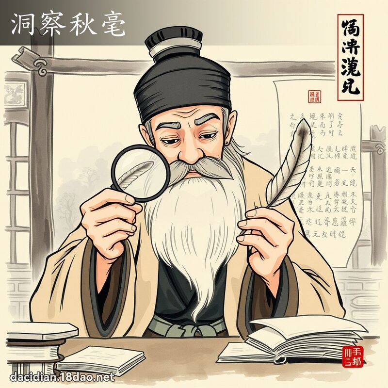 洞察秋毫 配图