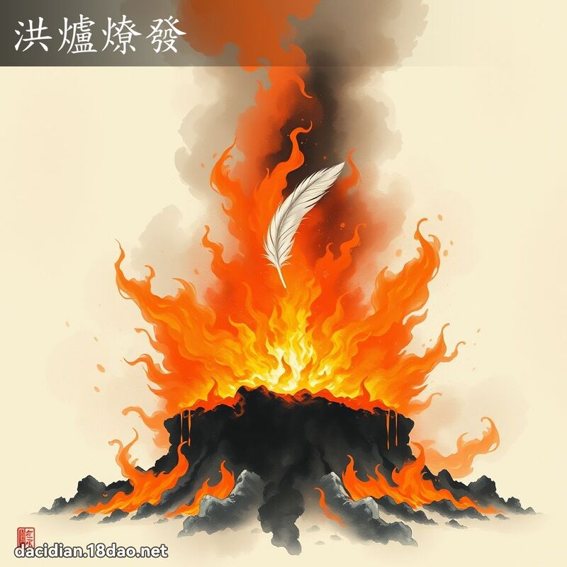 洪爐燎發 配图