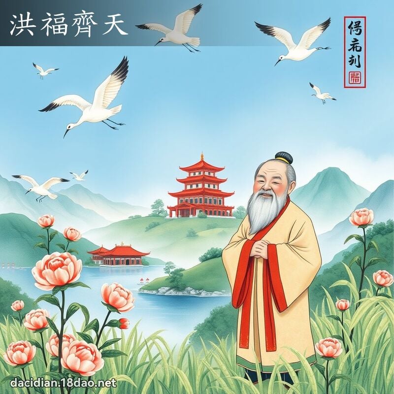 洪福齊天 配图