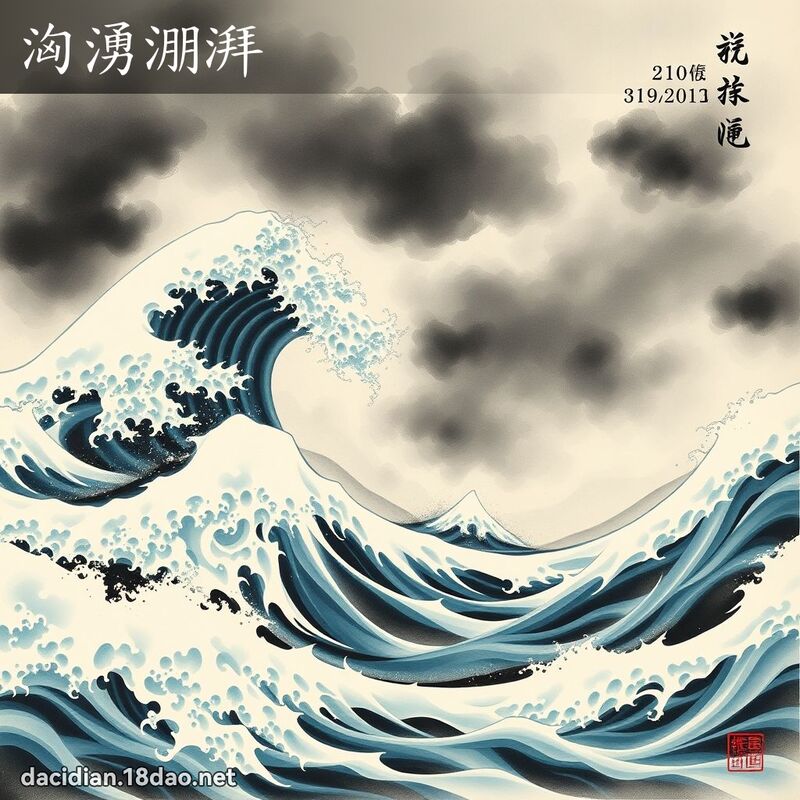 洶湧淜湃 配图