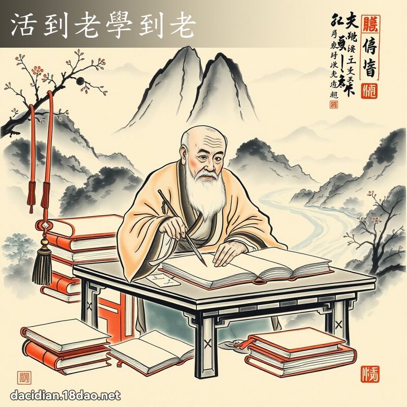 活到老學到老 配图