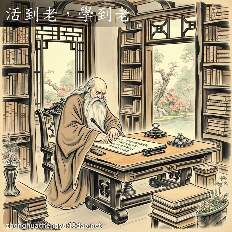 活到老,學到老 配图