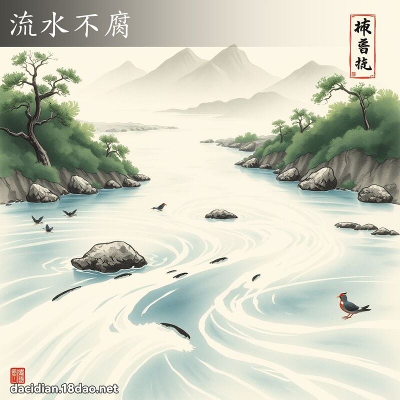 流水不腐 配图