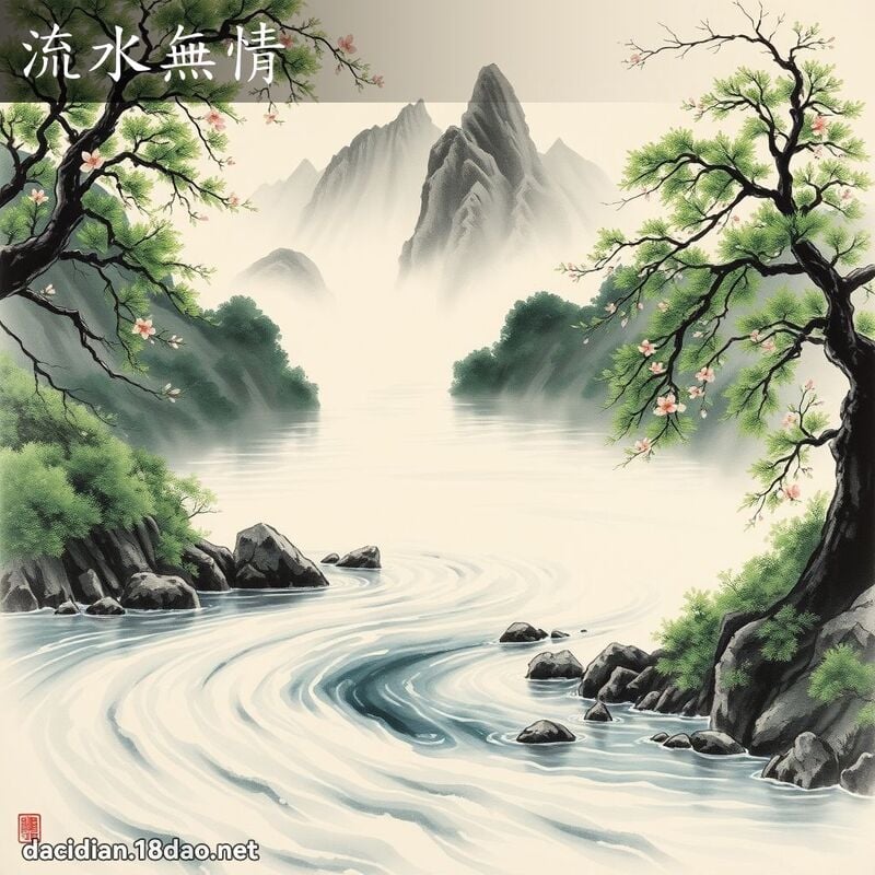 流水無情 配图