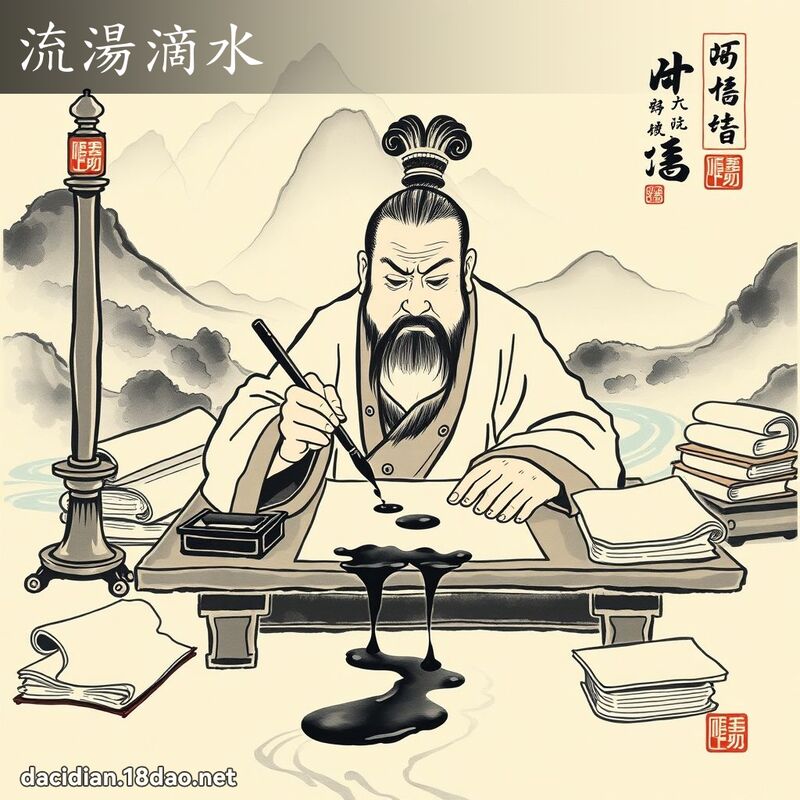 流湯滴水 配图