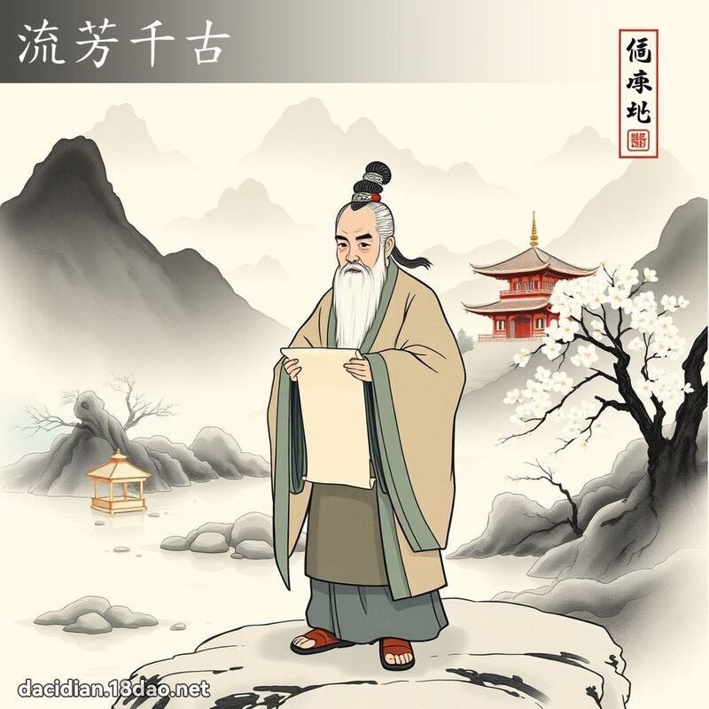 流芳千古 配图