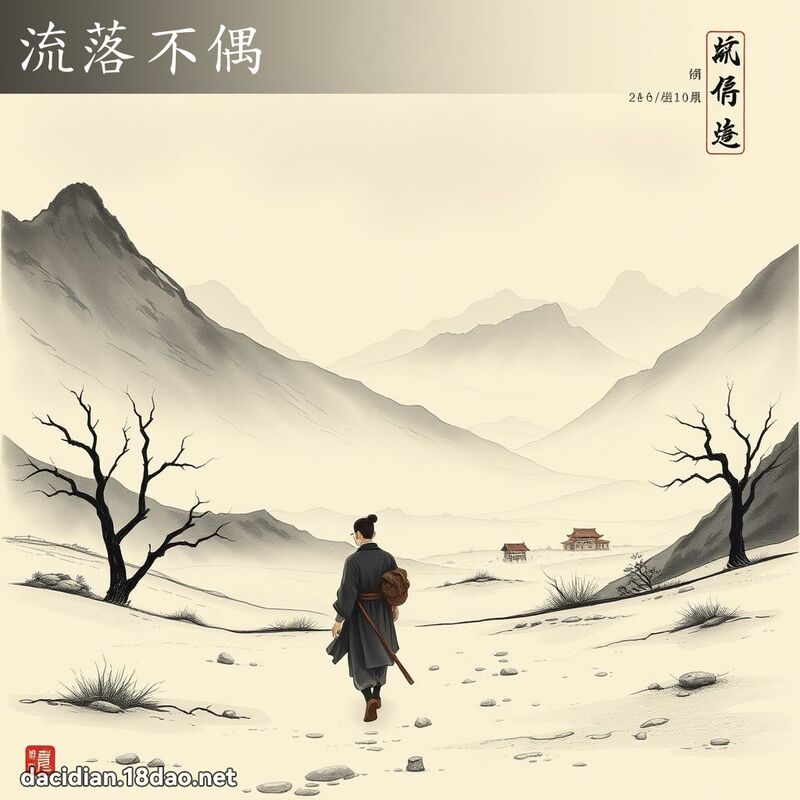 流落不偶 配图