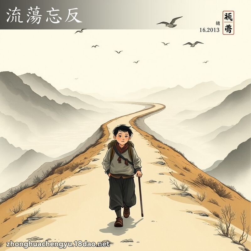 流蕩忘反 配图