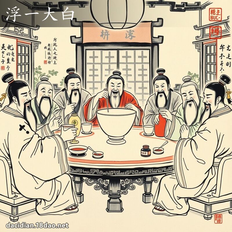 浮一大白 配图