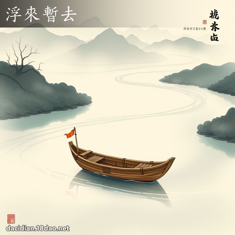 浮来暂去 配图