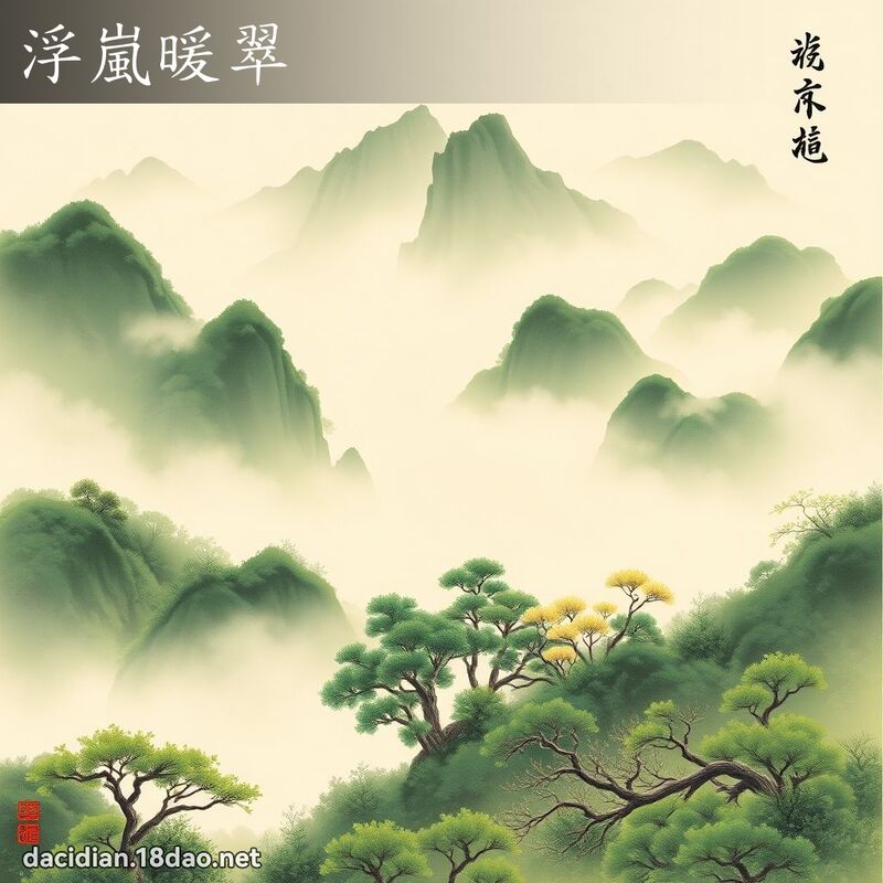浮嵐暖翠 配图