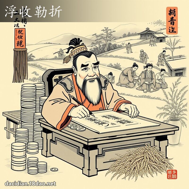 浮收勒折 配图