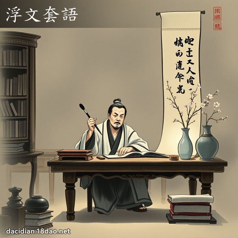 浮文套语 配图