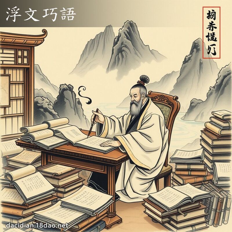 浮文巧语 配图