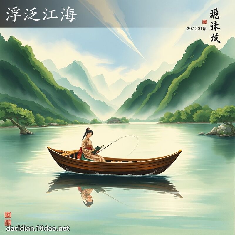 浮泛江海 配图