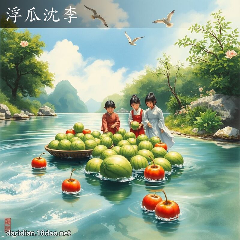 浮瓜沈李 配图
