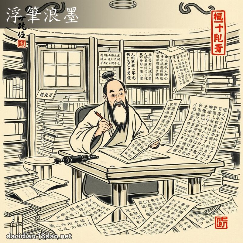 浮笔浪墨 配图